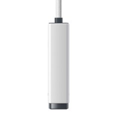 BASEUS Lite Series USB-C na RJ45 omrežni adapter, 100Mbps (bela)