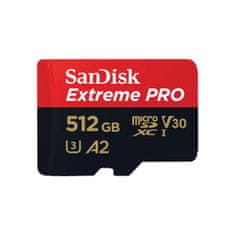 SanDisk Extreme PRO/micro SDXC/512GB/UHS-I U3/Class 10/+ Adapter