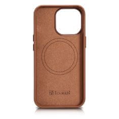 iCARER case leather case cover za iphone 14 pro max brown (wmi14220708-bn) (združljiv z magsafe)