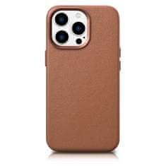 iCARER case leather case cover za iphone 14 pro max brown (wmi14220708-bn) (združljiv z magsafe)