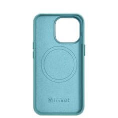 iCARER Usnjeni magnetni etui za iPhone 14 Pro z MagSafe Litchi Premium Leather Case zelen