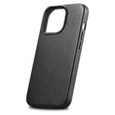 iCARER Ohišje iz naravnega usnja za iPhone 14 Pro Max MagSafe Case Leather black