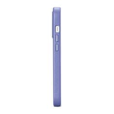 iCARER Ohišje iz naravnega usnja za iPhone 14 Pro Max MagSafe Case Leather light purple