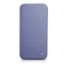 iCARER Usnjeni ovitek za iPhone 14 Pro Max z magnetno zaklopko MagSafe CE Premium Leather svetlo vijolične barve