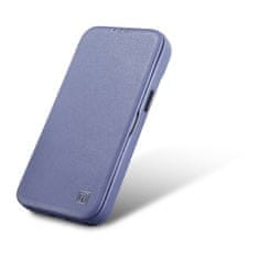 iCARER Usnjeni ovitek za iPhone 14 Pro Max z magnetno zaklopko MagSafe CE Premium Leather svetlo vijolične barve