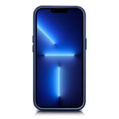 iCARER Ohišje iz naravnega usnja za iPhone 14 Pro Max MagSafe Case Leather light blue