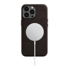 iCARER Usnjeni magnetni etui za iPhone 14 Pro Max z MagSafe Oil Wax Premium Leather Case rjave barve