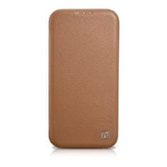iCARER Usnjeni ovitek za iPhone 14 Pro Max z magnetno zaklopko MagSafe CE Premium Leather svetlo rjave barve