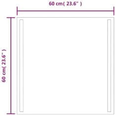 Vidaxl LED kopalniško ogledalo 60x60 cm