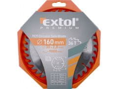 Extol Premium Žagin list z rezili SK, O 160x2,6x30mm, 36T