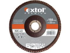 Extol Premium Lamelni disk poševni korund, P40, O 150mm