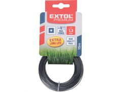 Extol Premium vrvica kosilnice z jedrom, kvadratni profil, 1,3mm, 15m, PA66