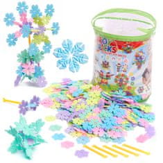 WOWO 3D kocke Snowflakes - Gradbene 3D kocke - Snežinke, 700 kos.