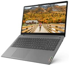 Lenovo IdeaPad 3 prenosnik, Ryzen 5 5500U, 15,6FHD, 8GB/SSD512GB, W11H, siv (82KU01Y0SC)