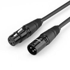 Ugreen ugreen av130 kabel xlr ženski xlr moški - 5m (črn)