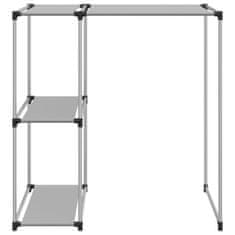 Greatstore Regal za nad pralni stroj siv 87x55x90,5 cm železo