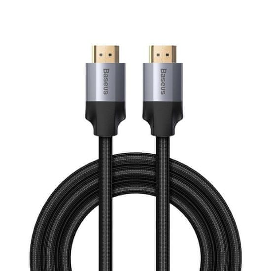 BASEUS Kabel HDMI 2.0 Enjoyment Series, 4K, 3D, 2m (črno-sivo)