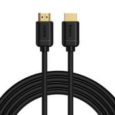 BASEUS Kabel HDMI 2.0, 4K 60 Hz, 3D, HDR, 18 Gb/s, 3 m (črn)