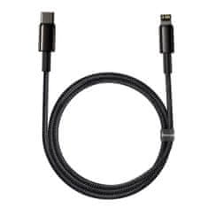 BASEUS Kabel USB-C do Lightning Tungsten Gold, 20W, 5A, PD, 2m (črn)