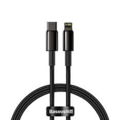 BASEUS Kabel USB-C do Lightning Tungsten Gold, 20W, 5A, PD, 2m (črn)