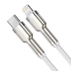 BASEUS USB-C cable for Lightning Baseus Cafule, PD, 20W, 2m (white)