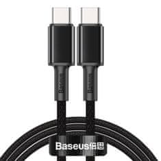 BASEUS Kabel USB-C do USB-C High Density Braided, 100W, 2m (črn)