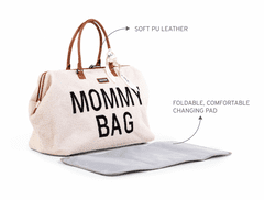 Childhome Previjalna torba Mommy Bag medvedek Umazano bela