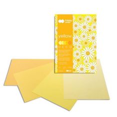 Happy Color Barvni blok papirja A4 Deco 170 g - rumeni odtenki