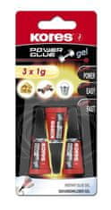 Kores Power Glue Gel 3 x 1 g