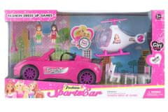 Avto za lutke s helikopterjem