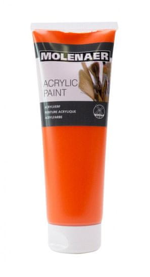 Akrilna barva Molenaer 250 ml - oranžna