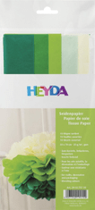 HEYDA Komplet svilenega papirja 50 x 70 cm - zeleno-rumena mešanica