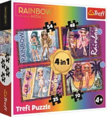 Trefl Puzzle Rainbow High: Fashion Dolls 4v1 (35,48,54,70 kosov)