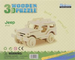 Lesena 3D sestavljanka - Jeep