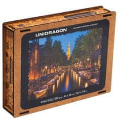 Unidragon Lesena sestavljanka - Večerni Amsterdam velikost L
