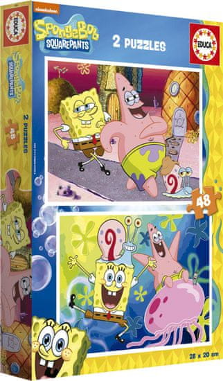 Educa Puzzle Sponge Bob 2x48 kosov