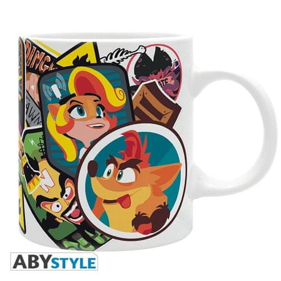 AbyStyle Crash Bandicoot keramični vrč 320 ml - Nalepka Crash