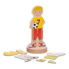 Bigjigs Toys Magnetno oblačenje Puzzle Športne dejavnosti