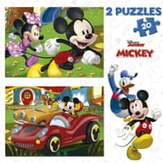 Educa Puzzle Mickey Mouse: zabaviščni park 2x20 kosov