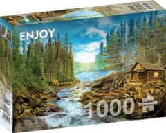 ENJOY Puzzle Log cabin at the rapids 1000 kosov