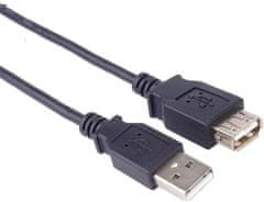 USB 2.0 podaljšek, A-A, 2 m, črn