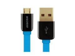 Avacom MIC-40B Kabel USB do Micro USB, 40 cm, modri
