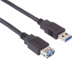 USB 3.0 Super-speed 5Gbps A-A podaljšek, MF, 9-pinski, 3 m