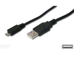 Kabel micro USB 2.0, A-B 2m