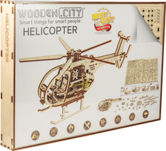 Wooden city 3D sestavljanka Helikopter 173 kosov