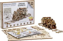 Wooden city 3D sestavljanka Dream Express s tiri 220 kosov