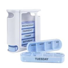 Škatla za tabletke, tedensko - vijolična 