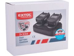 Extol Premium polnilnik SHARE20V, 2x3,5A