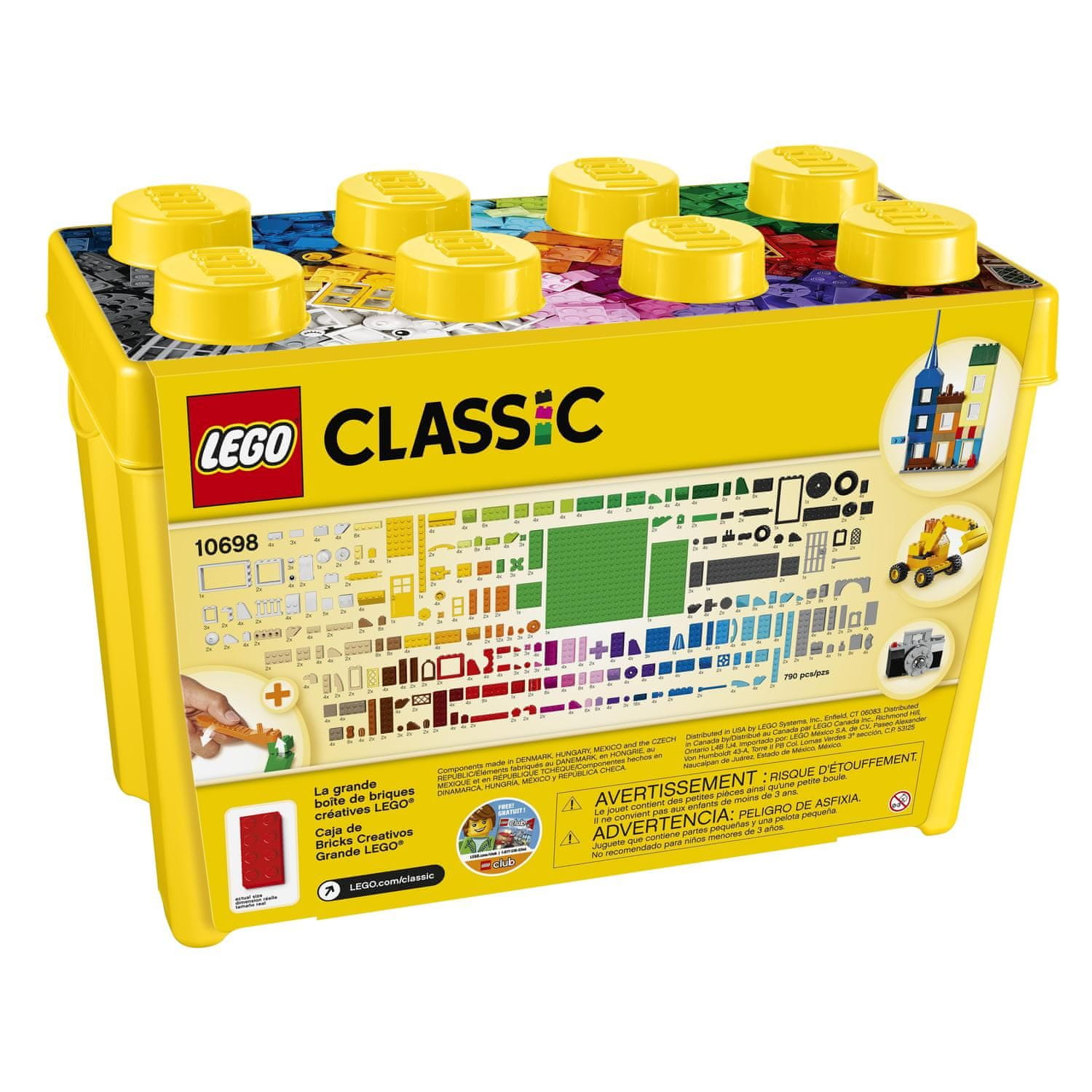 LEGO Classic 10698 Velika ustvarjalna katla s kockami mimovrste