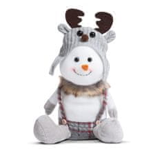 Božični dekor snežak s klobukom severnega jelena 30 x 20 x 14 cm